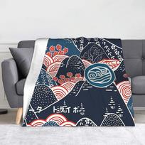 Water Tribe Blankets Avatars Anime Airbenders Flannel Throw Blanket Bedding Couch Decoration Soft Warm Bedspread 75cm*90cm black