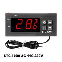 STC-1000 Skaitmeninis LED Temperatūros Reguliatorius Šildymas Vėsinimas Celsijaus Termostatas 2 Relės Išėjimai su NTC Jutiklio Zondu 12v 24v