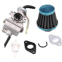 Fit For Four-wheel Beach Buggy, 50-125CC Carburetor With Air Gasket, Oil Filter PZ20 Pack of 1 black