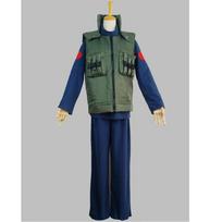 Naruto Cosplay Kostiumas Kakashi Hatake Pilnas Rinkinys Helovino Šaliai Full Set,Tag M=US XS gray