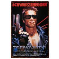 Terminatoriaus Filmo Metalinis Plakatas T-800 Arnoldas Schwarzeneggeris Geležies Tapyba Namų Sienos Menas Dekoratyvinė Plokštelė Skardinis Ženklas 30X40Cm 30x40cm(11.8x15.7inch)