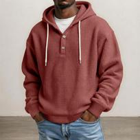 Men's Pullover Hoodie, Loose Fit Casual Sweatshirt for Everyday Wear XL brown