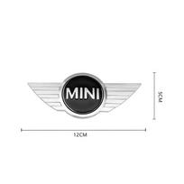 1 vnt. metalinis priekinis ir galinis dangčio emblemos ženklelis apdailai Mini BMW Cooper R55R56R50R60R61 Pakeičiama logotipo Auto stiliaus aksesuarai