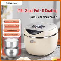 Chishou 3L Low-Sugar 0-Coating Rice Cooker CN plug (adapter included) gray