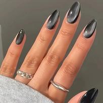 Nagų Dailė Vienspalvė Katės Akies Kolekcija Paprasta Maža Šviežia Ledo Permatoma Aukščiausios Klasės Katės Akies Nešiojimo Nagų Plokštelė Jelly glue + rubbing strips brown