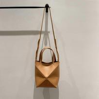 PuzzleFold Cowhide Foldable Geometric Tote Bag with Large Capacity gray
