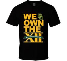 Baylor Bears Football Big 12 Champs T Shirt XXXXL yellow