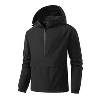 Casual Jacket Men's Casual Solid Color Stand Up Collar Jacket Men's Jacket XS black