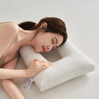 Ear protection pillow, side sleeping non pressure ear pillow, bedridden elderly pillow, ear piercing  headphone 36x60cm black