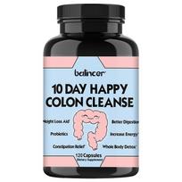 Balincer 10 Day Colon Cleanse Supplement, Milk Thistle, Dandelion, Burdock Root, Psyllium Probiotics, 120 Caps 120 Capsules