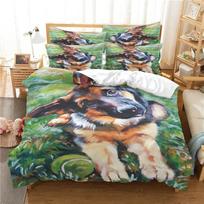Super Soft Winter Soft Duvet Cover Set 3d Pet Dog Warm Comforter Beding Sets Covers Lovely Animal Pug Child Adult Peoples Sized Dimensions Bedset 135*200cm Eu-Single