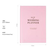 Red Hardcover Wedding Planner and Budget Notebook white