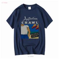 AUSTRALIAN CRAWL BAND For Fan S to 5XL T shirt GC1420 long or short sleeves vintage Washed Stretched Comfortable fashion L black