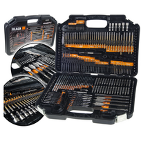 Grąžtų rinkinys BLACK 216 dalių, 33302