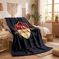 AS Roma Theme Fleece Blanket Cozy Soft Plush Blanket For Bedroom Couch Travel 75x90cm