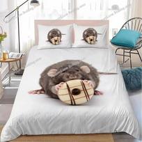 Lovely Rats Boys Duvet Cover Set Home Style Bedding Soft Laundry Cotton Bed Student Dormitory Gift Home Textileextile963 155x200cm