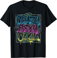 Crazy Sexy Cool Tshirt Funny Women Humor Girl Music Festival T-Shirt XXL blue