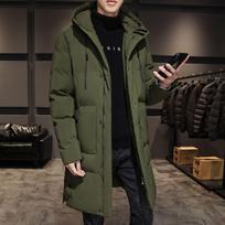 Medium To Long Length, Cotton Jacket, Men's Winter Coat, Loose Hooded Cotton Jacket, Warm and Thick, Down Cotton Jacket 8XL