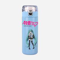 Anime Hatsune Miku spausdintas termosas Nešiojamas nerūdijančio plieno 400 ml vandens buteliukas Neperšlampamas Kempingo vandens puodelis Dovana