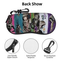 Japan Junji Ito Horror Anime  Glasses Case Cool Manga Shell Eyeglasses Case Sunglasses Box One Size gray
