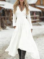 2026 Spring Denim Slim Fit Long Sleeve Casual Patchwork Dress for Europe and America XXL