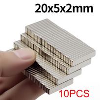 20x5x2mm Super stiprus neodimio magnetas N35 NdfeB Nuolatinis magnetinis blokas Galingi magnetai Šaldytuvo magnetas