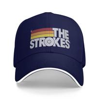 The Strokes Band Casual Baseball Cap Spring  Trucker Hat Sun Tennis Skate Snapback Cap Unisex Adult yk Cool Baseball Caps One Size blue
