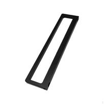 Stumdomų stiklinių durų rankena, itin siaura moderni trauklė, dvigubo kabliuko spyna, lengvas montavimas, juoda, 1,4 cm Black 0.9cm Drilling