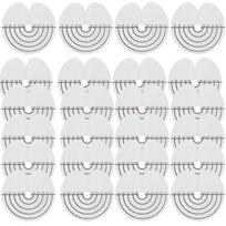 11-111 Pcs Heat Shield Guards for Hair Extensions Clear PVC with Scale Single Hole round Spacer Template Keratin Glue Protection 50pcs