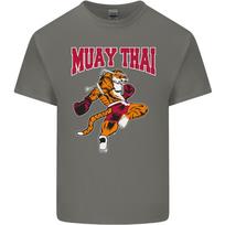 Muay Thai Tiger MMA Mixed Martial Arts Unisexs Light Cotton TShirt 4XL red