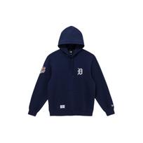 New Era SS24 MLB Detroit Tigers Logo Embroidered Pullover Hoodie Men hoodies Navy-Blue 14179209 L blue