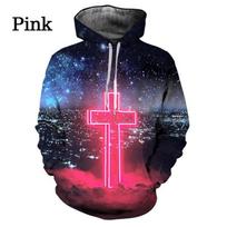 Sacred Cross Pattern 3d Print Hoodies Christian Hoodie Jesus Casual Long Sleeve Hooded Sweatshirt 5XL gray