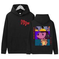 Japan Anime Dandadan Okarun Dan Da Dan Graphic Hoody Mens Women Vintage Oversized Sweatshirt Fashion Harajuku Hoodies Streetwear 3XL black