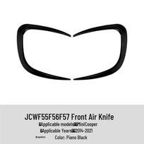 Front Blade Air Vent Sticker for Mini Cooper JCW F55 F56 F57 Mini Cooper JCW F55 F56 F57 Compatible black