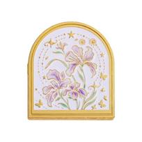 Floral Metal Book Marker Clip with Slim Profile for Marking Reading Places and Holding Journal Paper Document or Tickets white