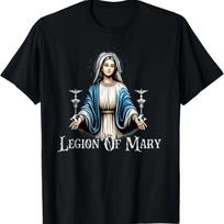 New Limited Legion Of Mary Our Lady Catholic T Shirt 4XL gray