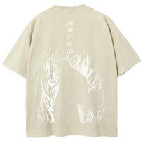 Anime Solo Leveling Sung JinWoo Graphic T Shirt Men Women Washed Cotton Tshirts Vintage Casual Clothing Harajuku Male T-shirt L beige