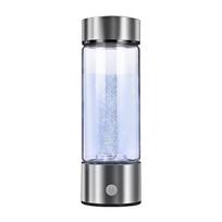 Vandenilio vandens buteliukas 420ml Nešiojamas vandenilio generatorius SPE PEM technologija Vandenilio ir deguonies atskyrimas Vandenilio prisotintas vandens puodelis One Size white