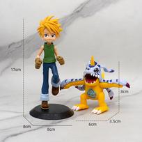 Digimon Anime Aštuoni Dievai Šviesa Tai Yi Ya Gu Žvėris Bada Žvėris Rankų darbo PVC Modelis Anime Aksesuarai Gimtadienio Kalėdų Dovana gray
