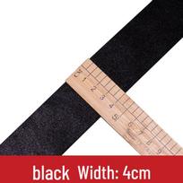 Elastic Band for Skirts & Pants: 4-5cm Wide, Soft, Shiny, Close-Fitting, Ideal for Waistbands 4cm Black Ribbon, Length 1m black