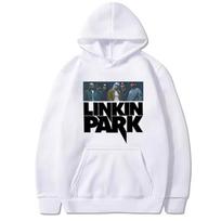 Vintage Linkin Park 2025 Tour Graphic Hoodie Spring and Autumn Unisex Fashion Casual Loose Sweatshirt Men Women Fleece Long Sleeve Pullovers M black