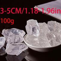 Stunning Transparent Natural Crystal Big Rough Clear Quartz Healing Crystal Quartz White 100g Set 100g(3-5cm) gray