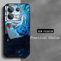 Satoru Gojo karštas anime vyras plakatas Telefono dėklas Redmi Note 14 13 12 11 Pro Plus S 5G 14C A3 Minkštas juodas telefono dangtelis Redmi Note 12S blue