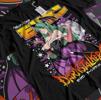 Retro Anime Gaming Waifu T-Shirt 120 blue