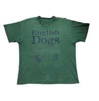 Vintage 90s English Dogs Punk Band Tee - XL, Single Stitched S gray
