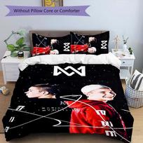 3pcs Marcus & Martinus pattern bedding set duvet cover set includes duvet cover &pillowcases, perfect all season bedroom decoration & gift 140cmx210cm