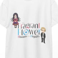 The Fragrant Flower Blooms with Dignity Anime T-Shirt Rintaro & Kaoruko, Soft Unisex Graphic Shirt Gift Idea, Romantic Manga Aesthetic Tee 2XL gray