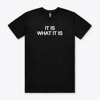 IT IS WHAT IT IS T-SHIRT SHIRT TSHIRT Funny GIFT 5XL white