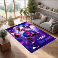 Lamine Yamal Printed Crystal Velvet Rug Non‑Slip Crystal Velvet Carpet For Sofa Bedroom Indoor Home Decoration 80cmx120cm
