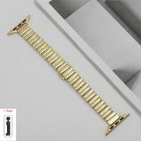 Thin metal strap for Apple Watch Band Series 11 10 9 8 76 SE 45/41mm 44/40mm 42mm 38mm 49mm women silm stainless steel Bracelet 38 40 41mm gray